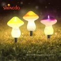 Solar Holiday Garden Decoration IP44 Waterproof Cute Mushroom Bollard Lively Light